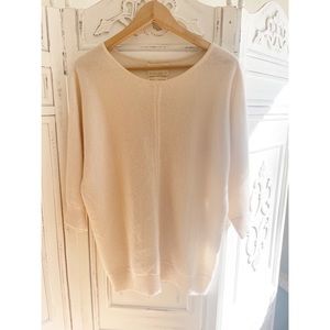100% Cashmere Cream Oversized Sweater